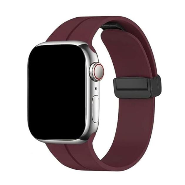 HUMBLE Magnetic Watch Strap Compatible with (42-44mm/45mm), Soft Silicone Sports Wristband for Watch Series 7/6/5/4/3/2/1/SE (Watch Not Included)