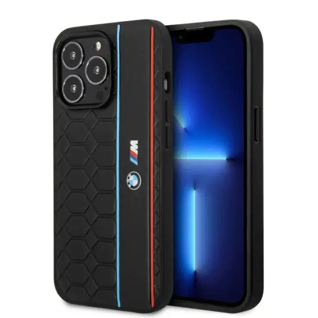 Leather BMW M Performance Logo Dual Shade Leather Case