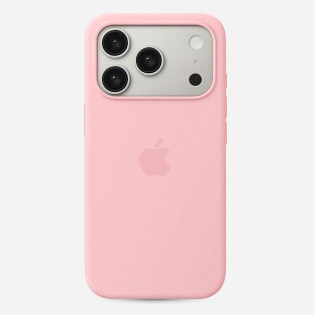 Solid Pink Soft Silicone iPhone Case