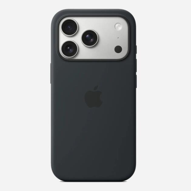 Solid Midnight Soft Silicone iPhone Case