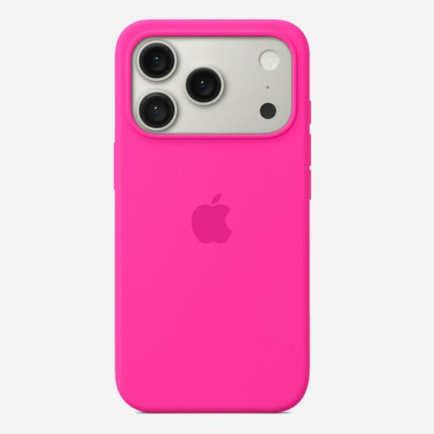 Solid Hot Pink Soft Silicone iPhone Case