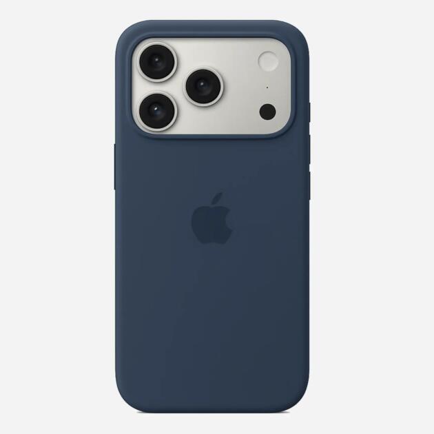Solid Deep Navy Soft Silicone iPhone Case