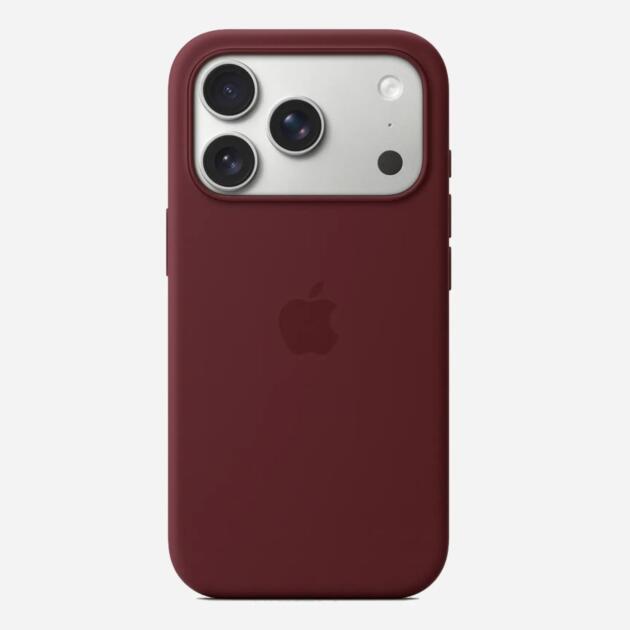 Solid Wine Soft Silicone iPhone Case