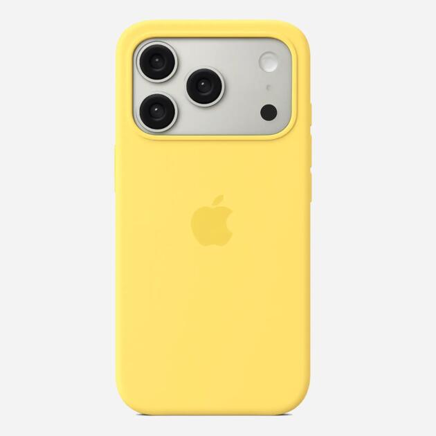 iPhone Liquid Silicone Logo Case (Yellow)