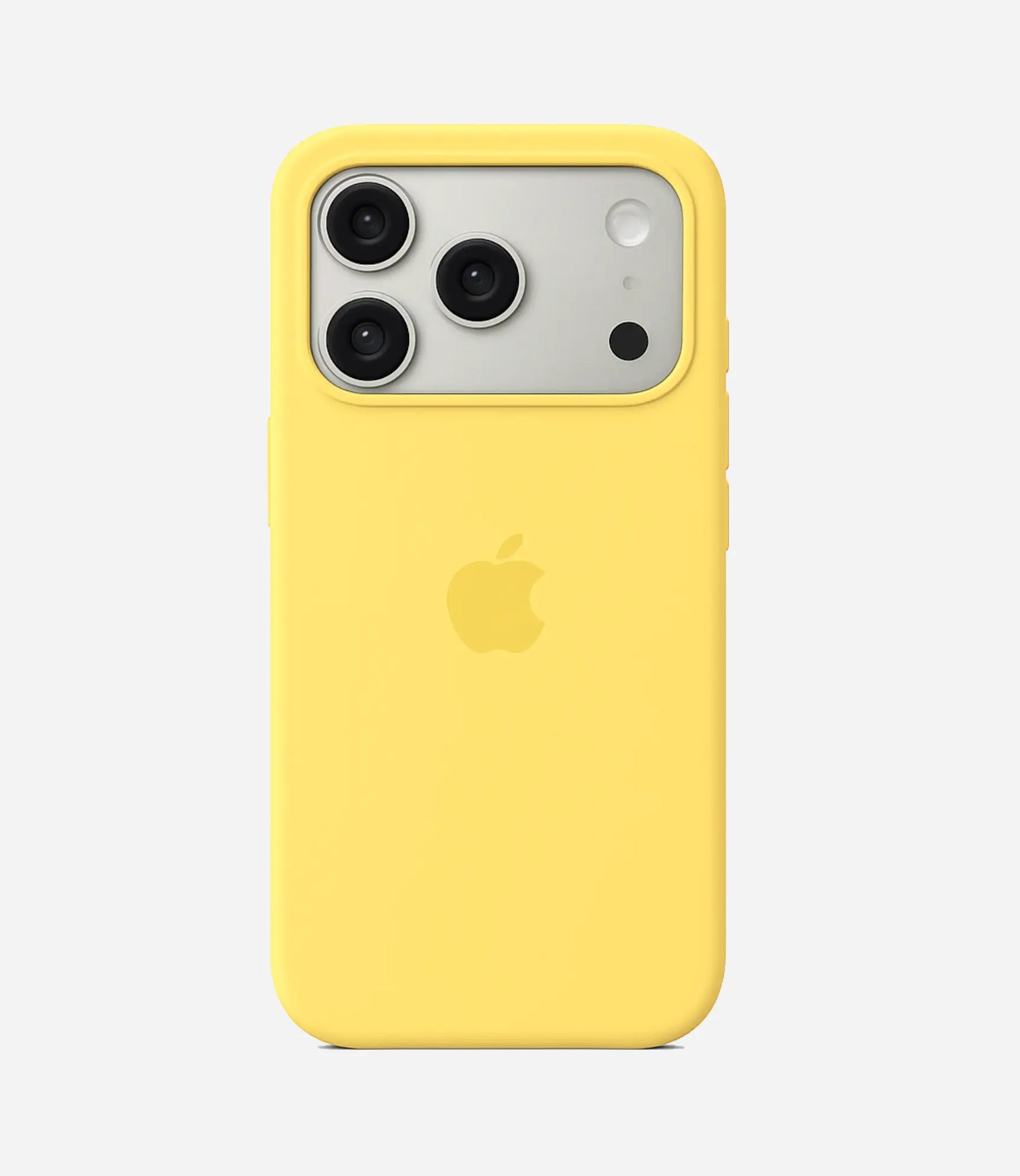 Solid Yellow Soft Silicone iPhone Case