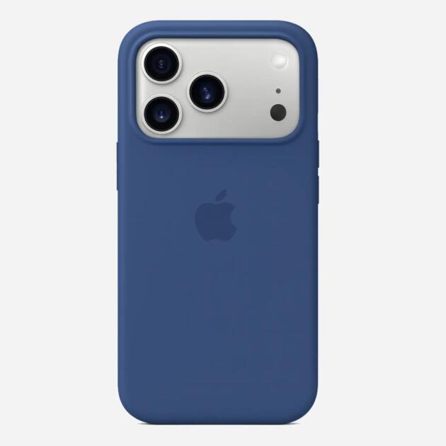 Solid Winter Blue Soft Silicone iPhone Case
